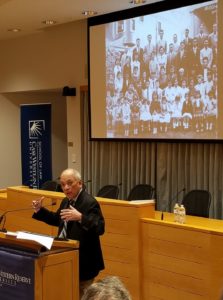 Frank Abe at podium