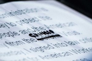 closeup of president's remarks