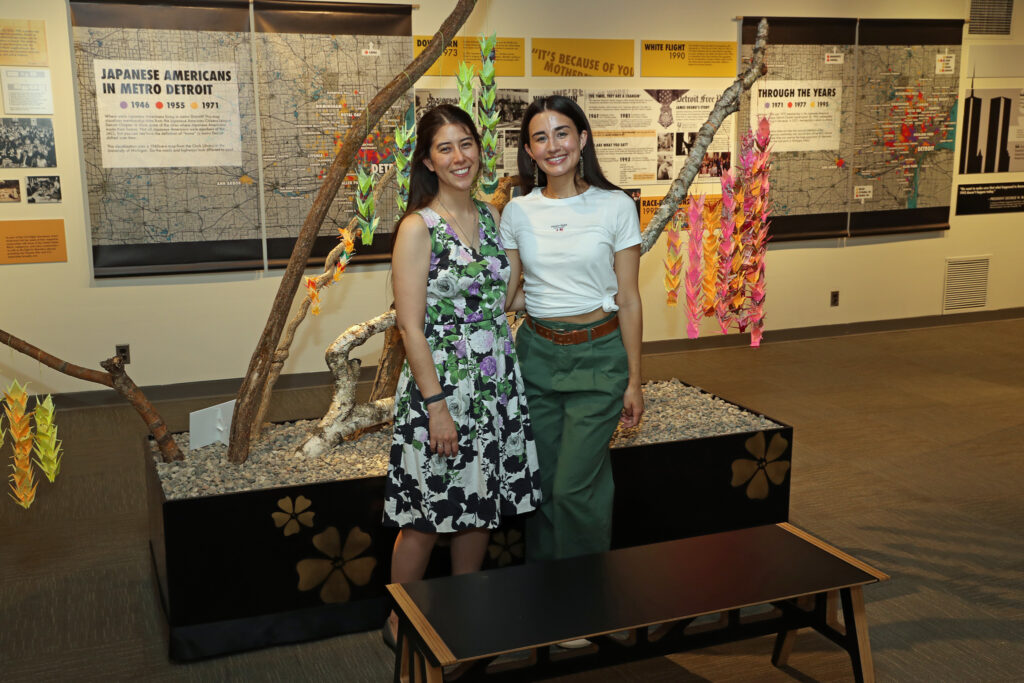 Mika and Celeste at exhibit
